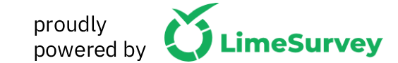 Proudly powered by LimeSurvey